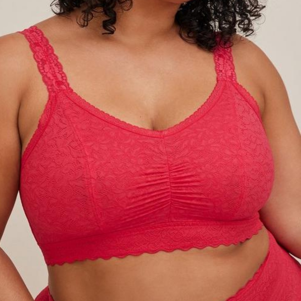 Torrid Bralite Unlined 4-Way Stretch Lace Bralette 5X NWOT